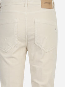 Jeans Koons loose fit in velluto avorio - dettaglio prodotto