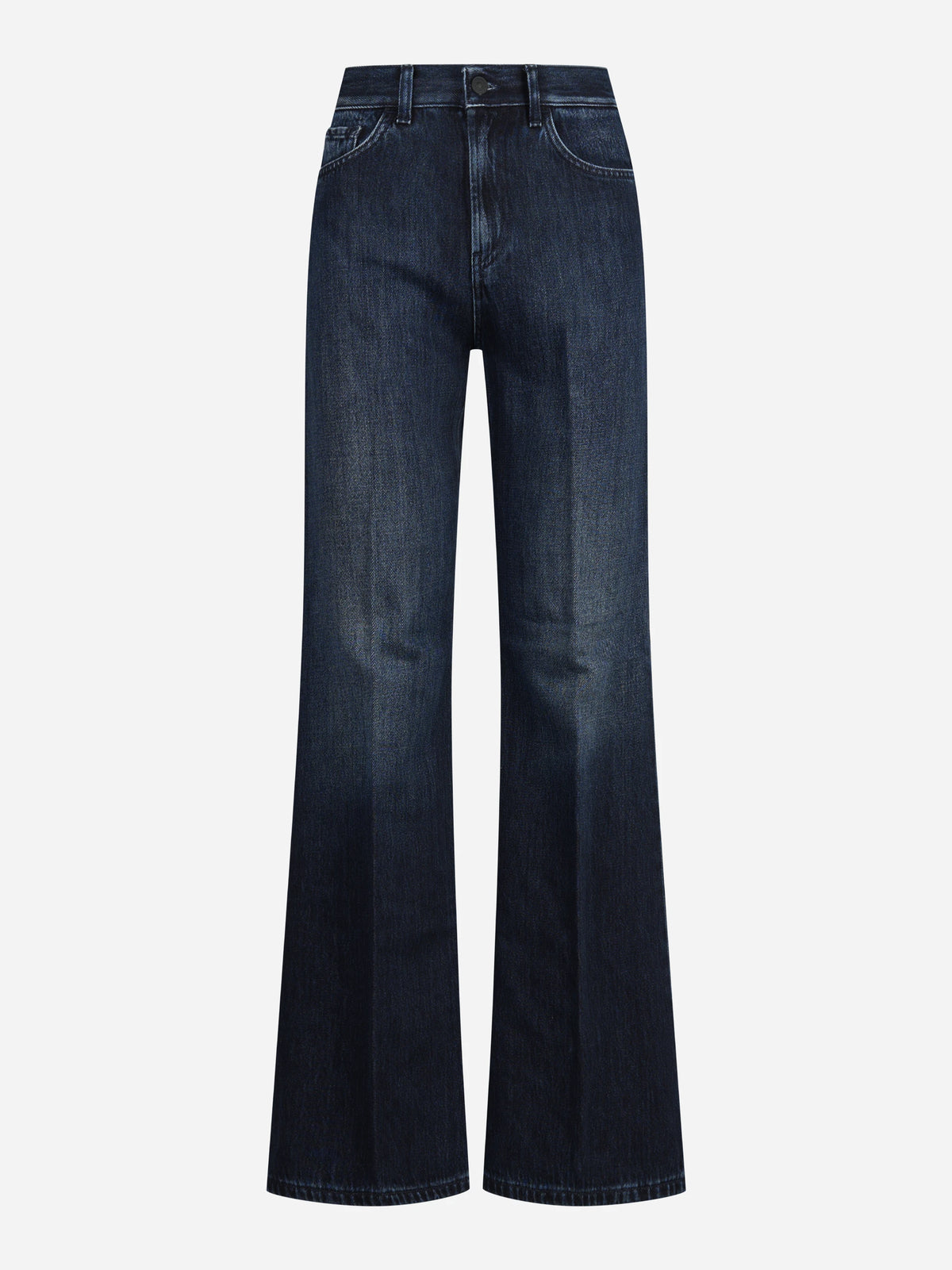 Jeans Amber wide leg blu scuro - vista frontale