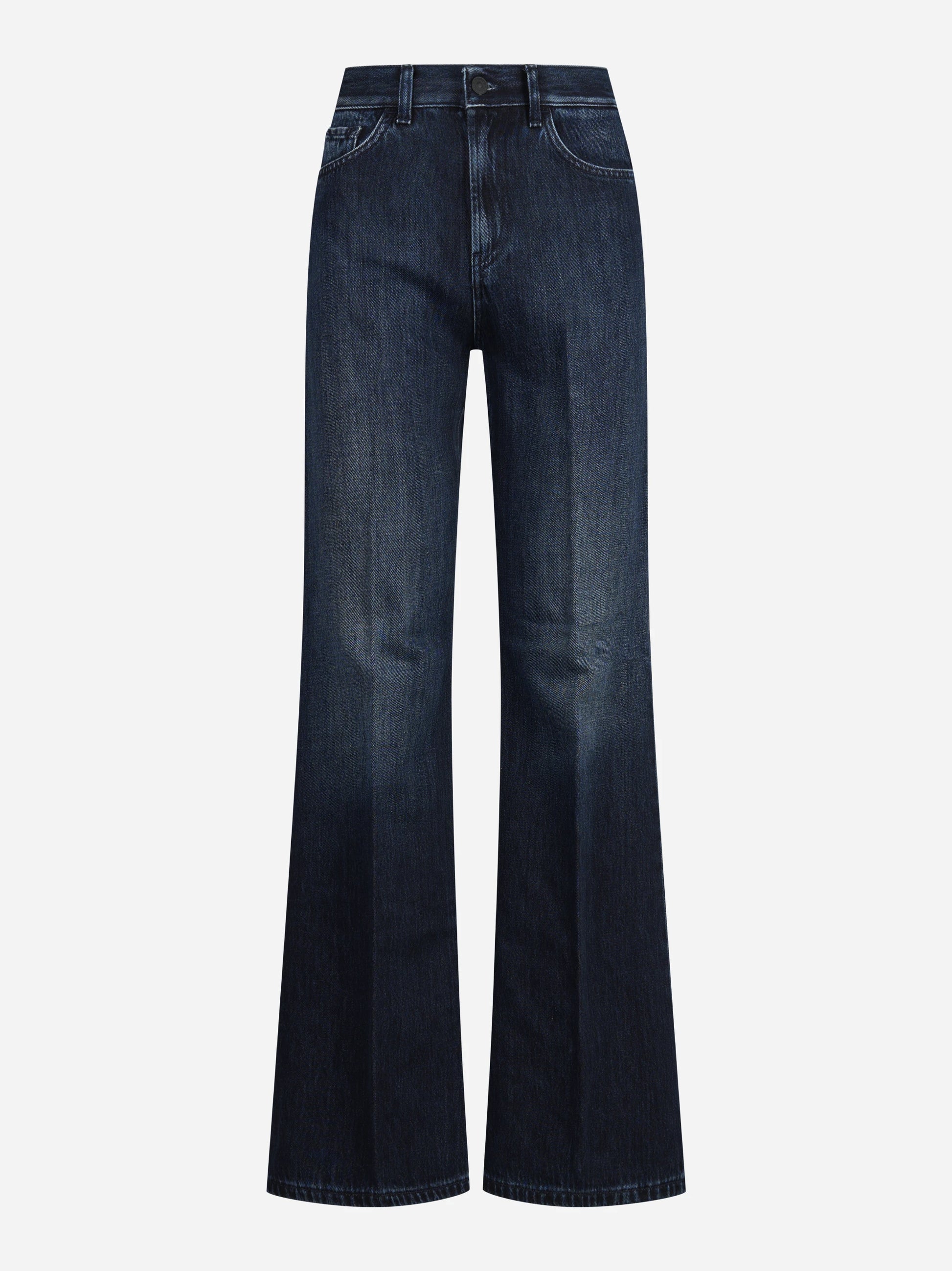 Jeans Amber wide leg blu scuro - vista frontale
