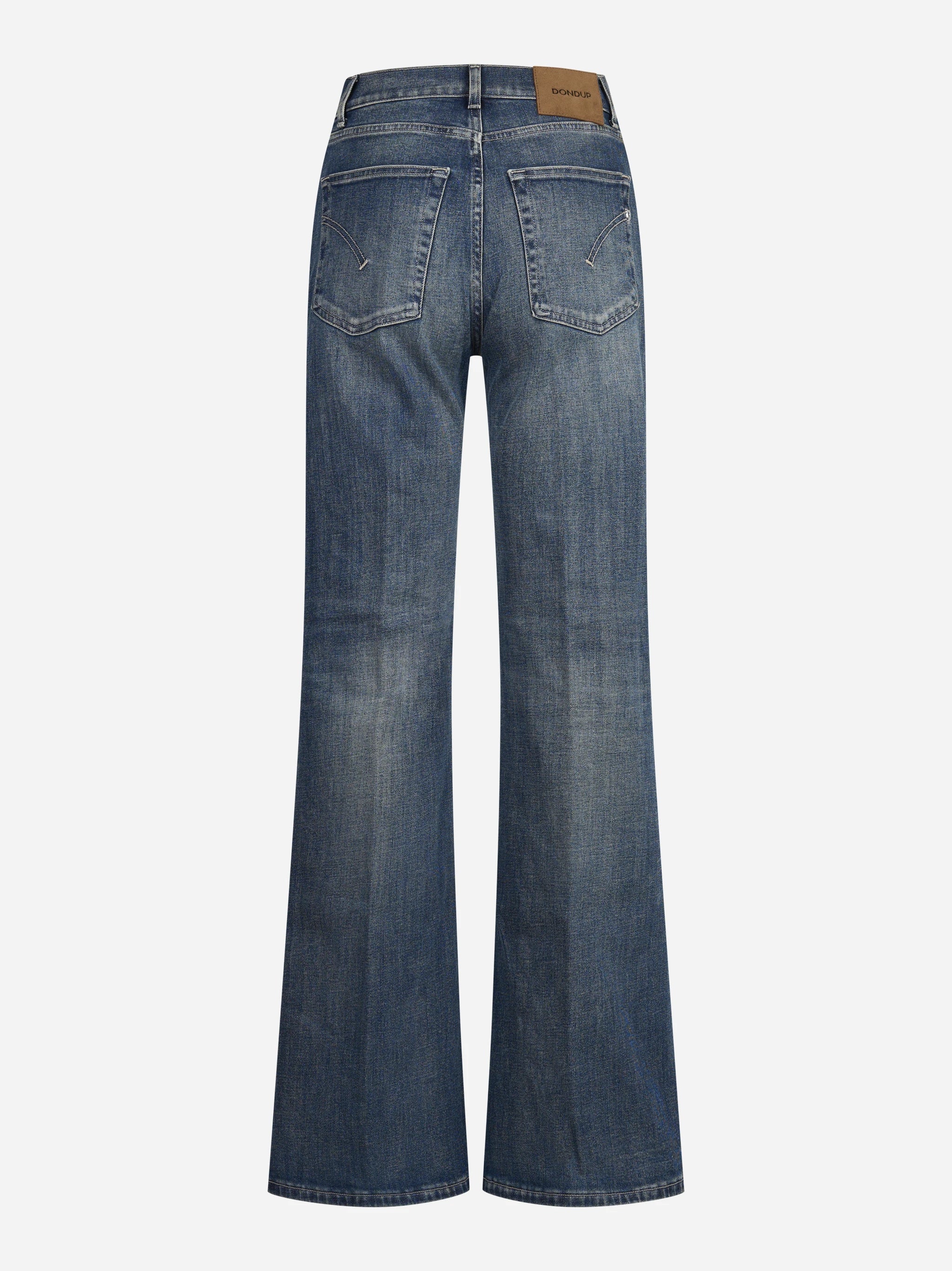 Jeans Amber wide leg blu chiaro - vista posteriore