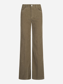 Jeans Amber wide-leg stretch beige - vista frontale