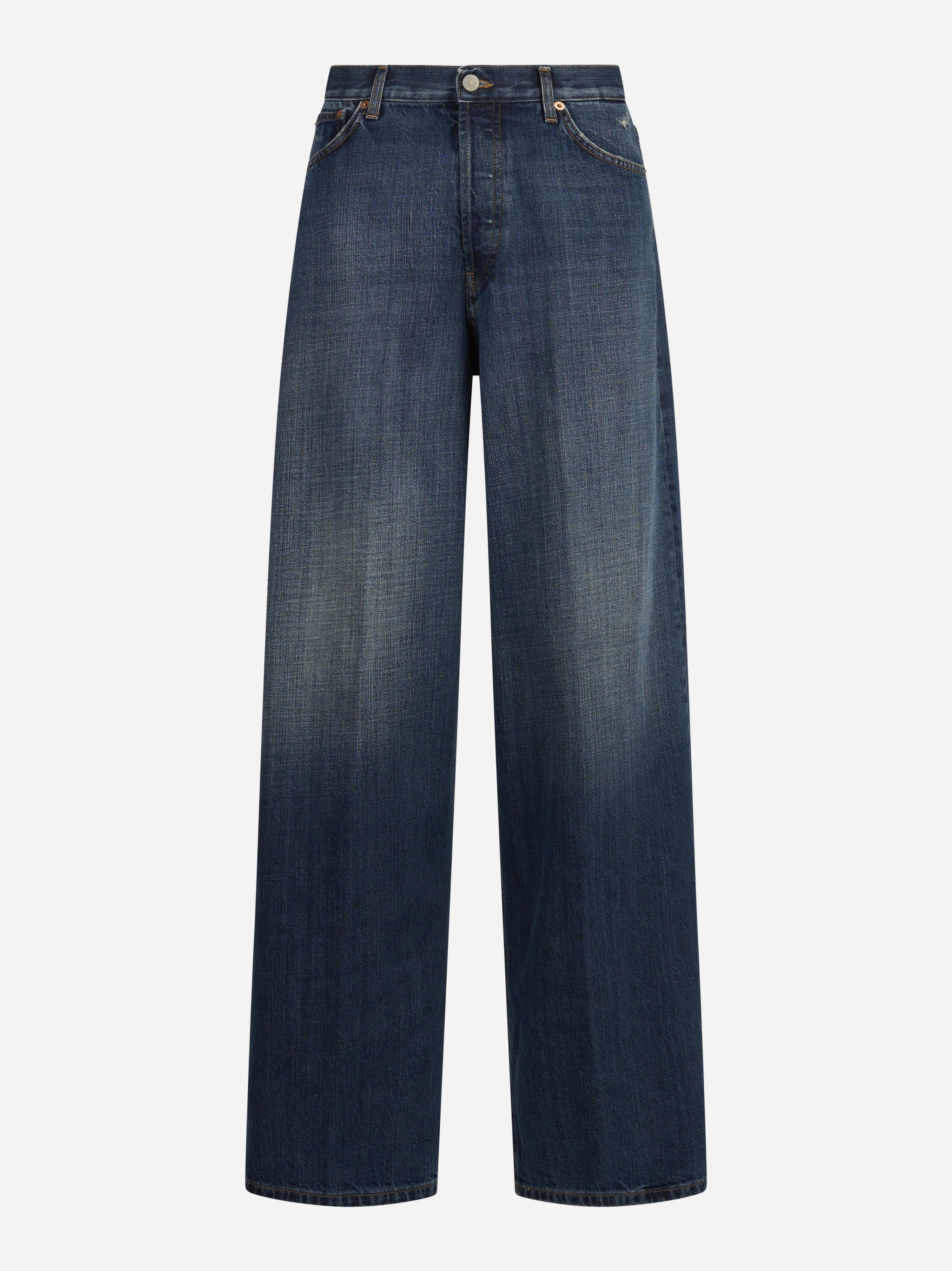 Jeans Dakota wide leg blu - vista frontale