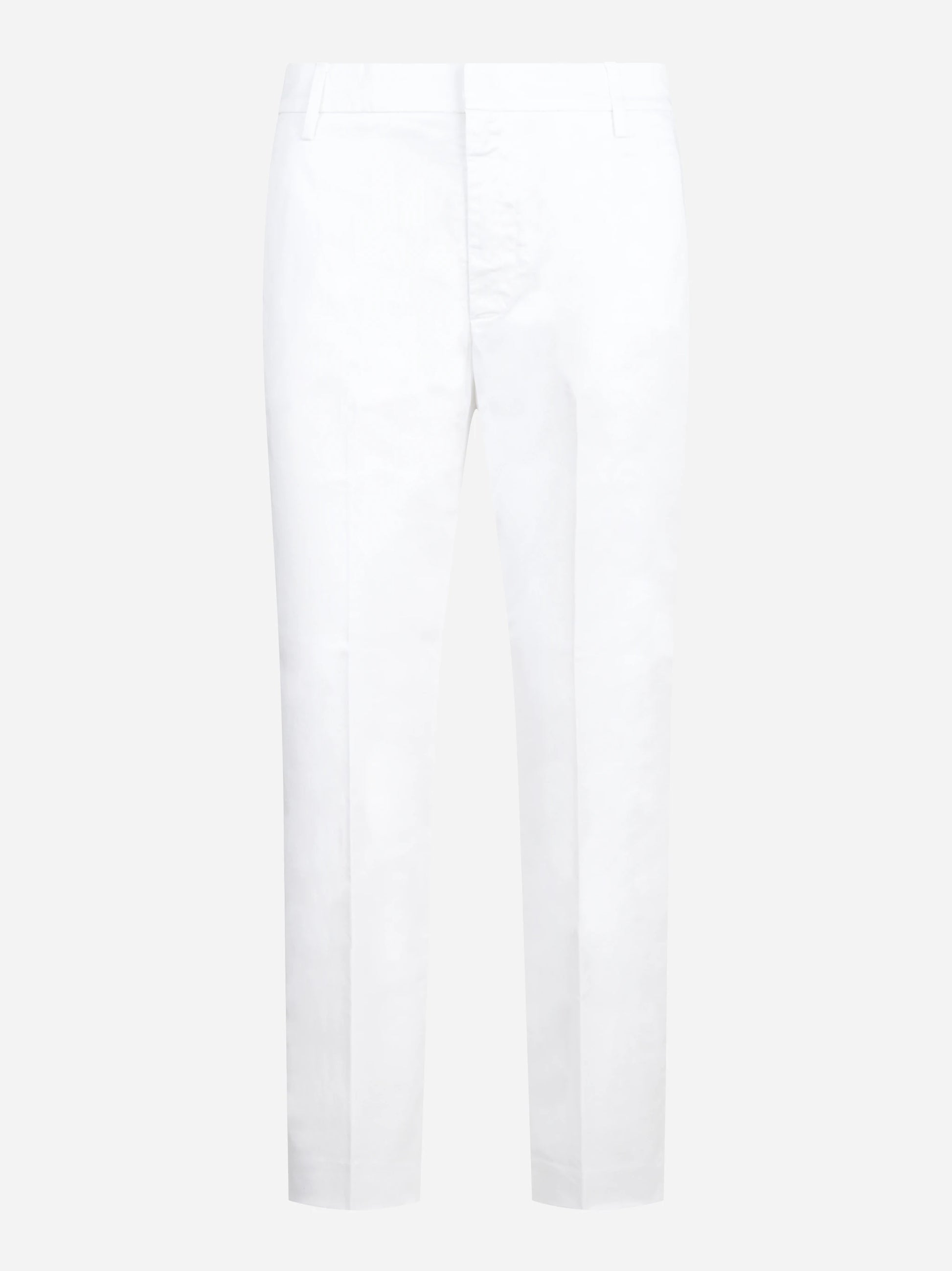 Pantalone Nima loose fit in cotone stretch bianco