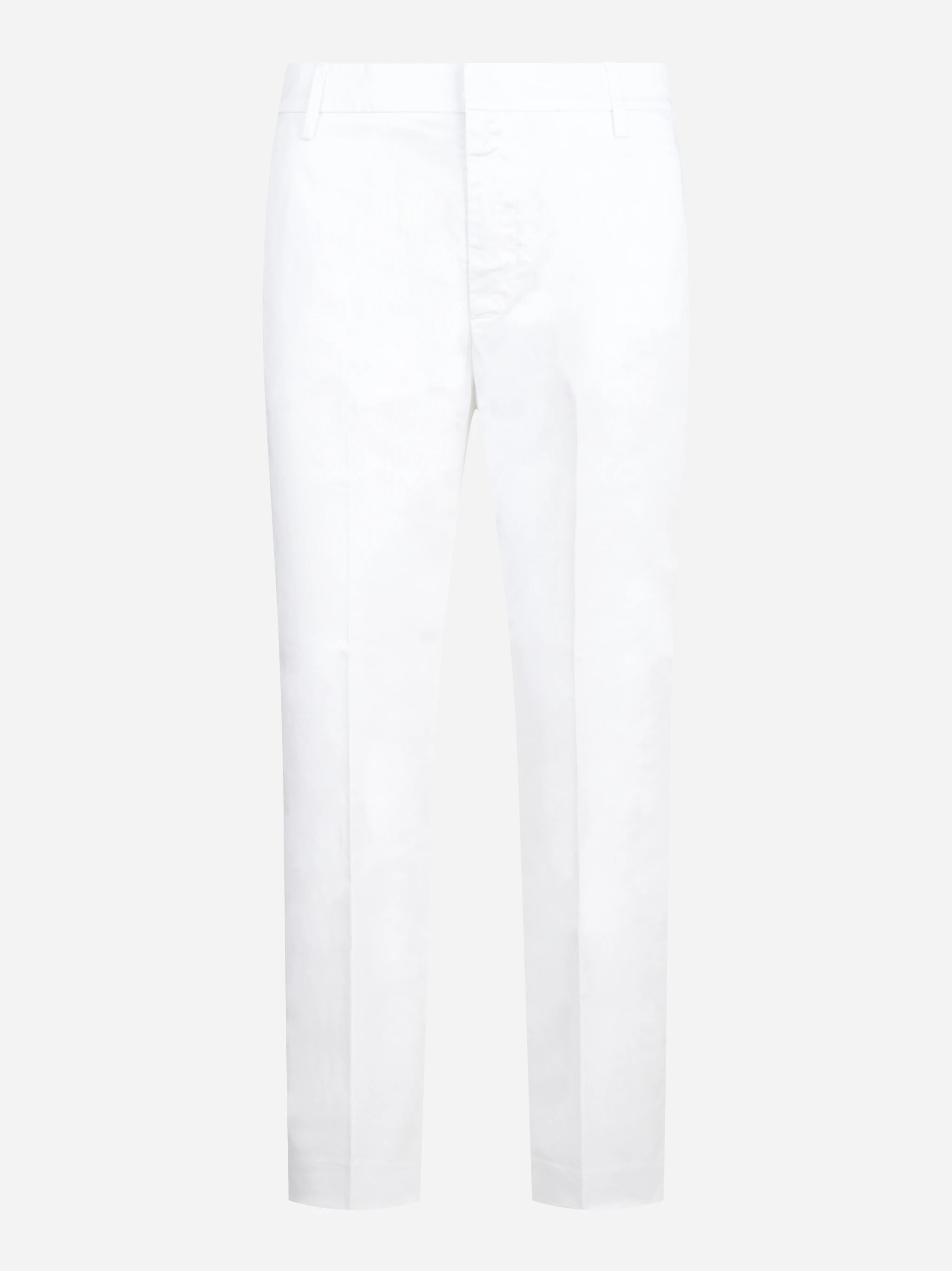 Pantalone Nima loose fit in cotone stretch bianco