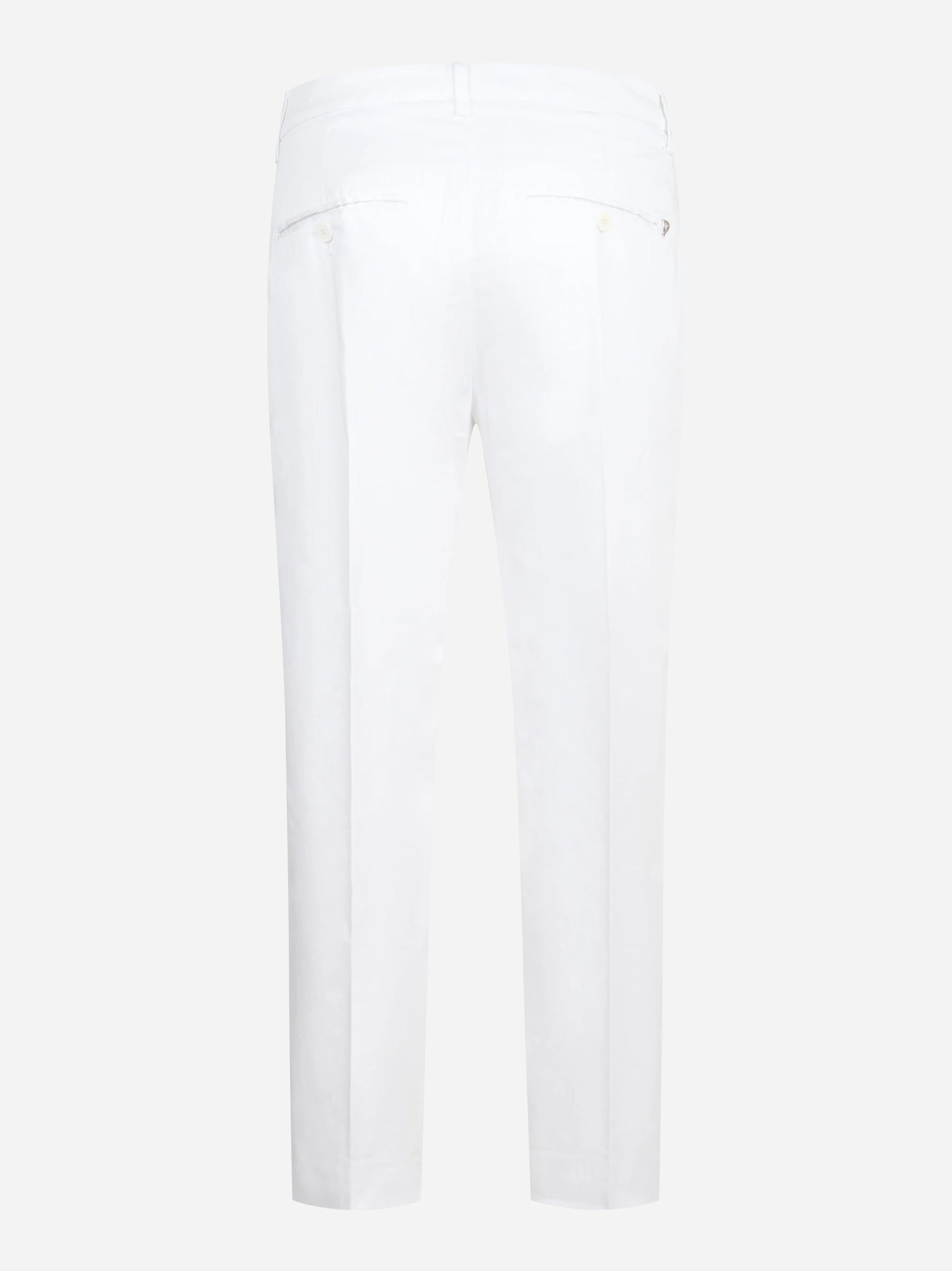 Pantalone Nima loose fit in cotone stretch bianco