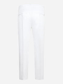 Pantalone Nima loose fit in cotone stretch bianco