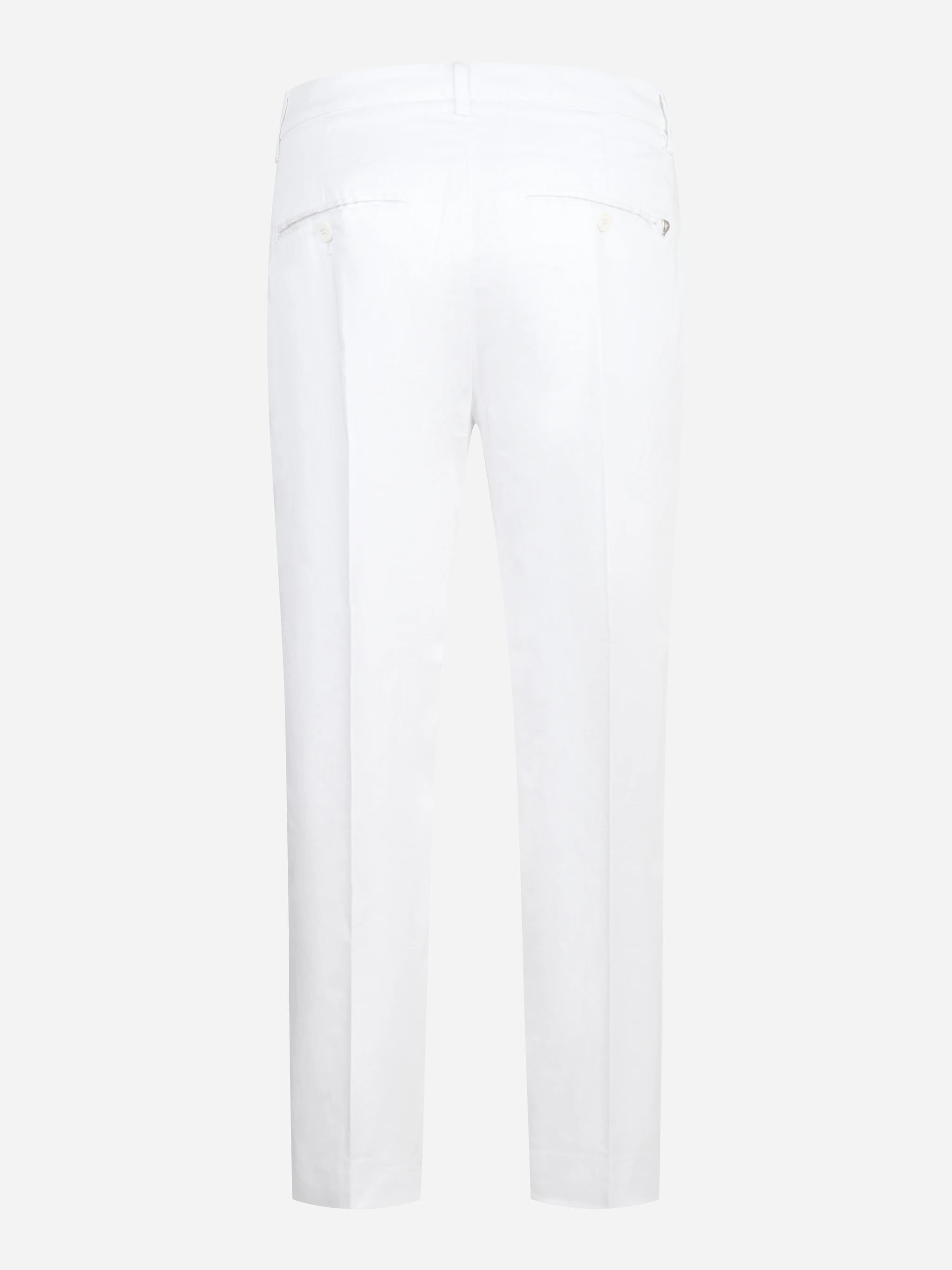 Pantalone Nima loose fit in cotone stretch bianco