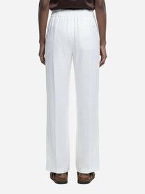 Pantalone jogger Marisol in viscosa bianco
