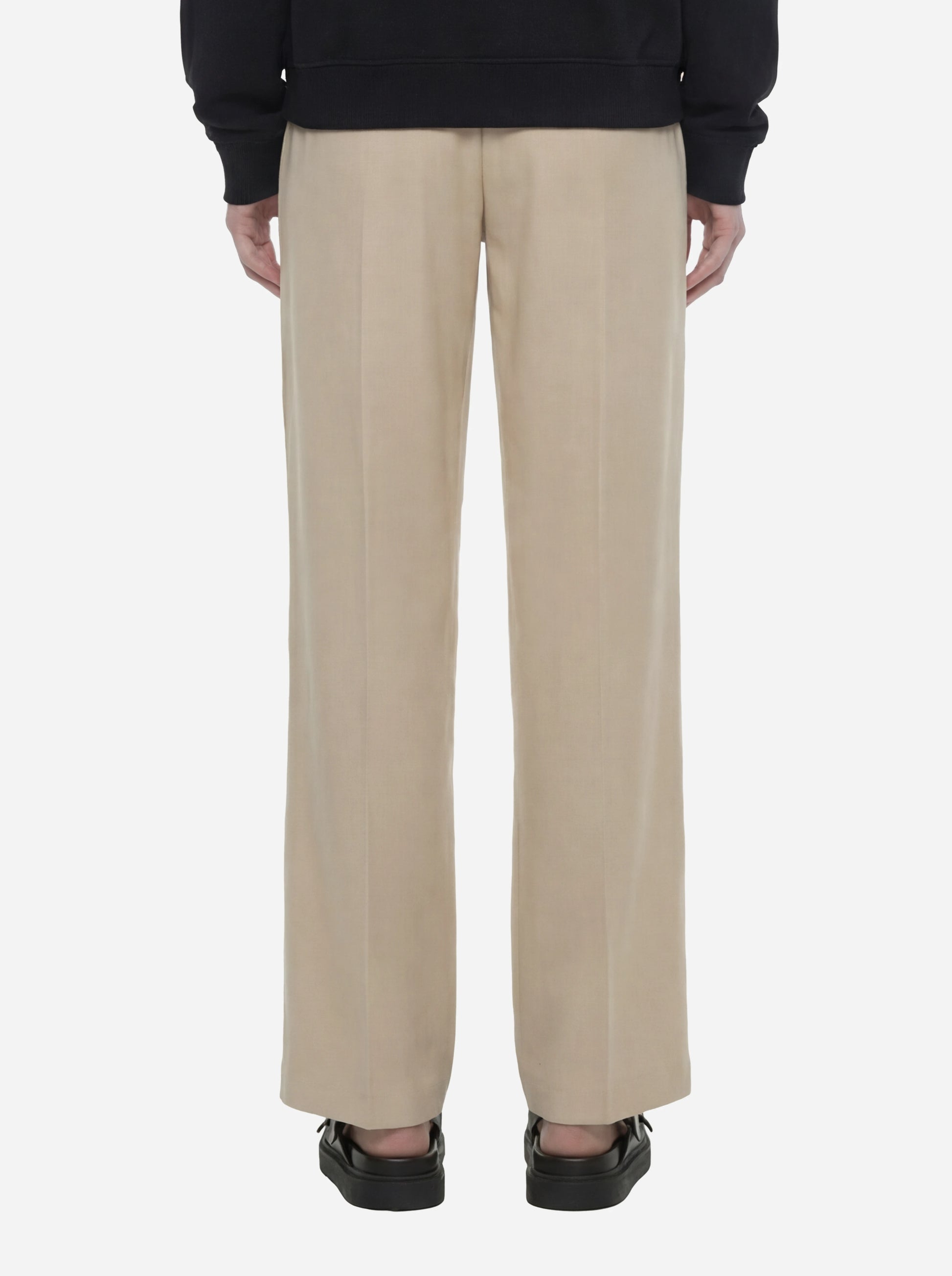 Pantalone jogger Marisol in viscosa beige