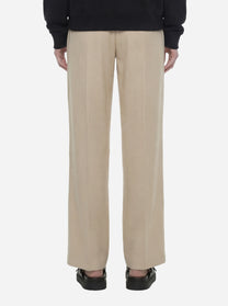 Pantalone jogger Marisol in viscosa beige