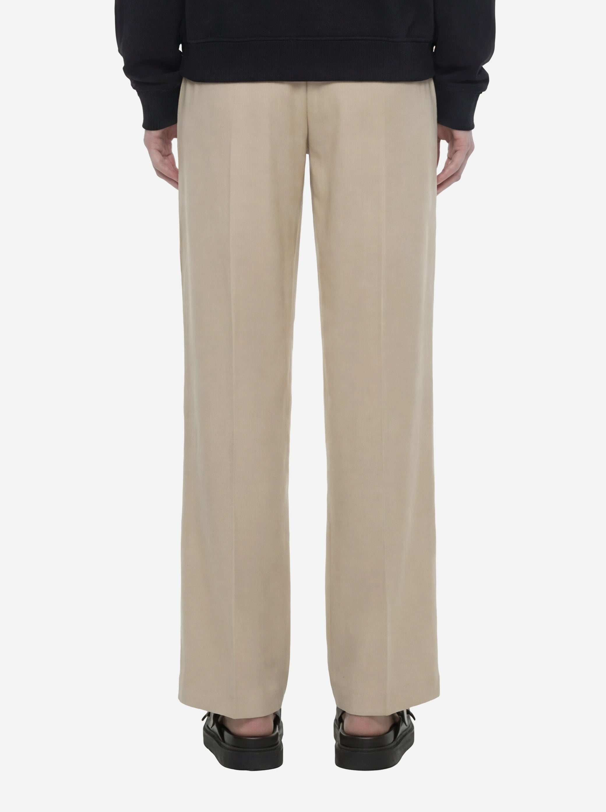 Pantalone jogger Marisol in viscosa beige