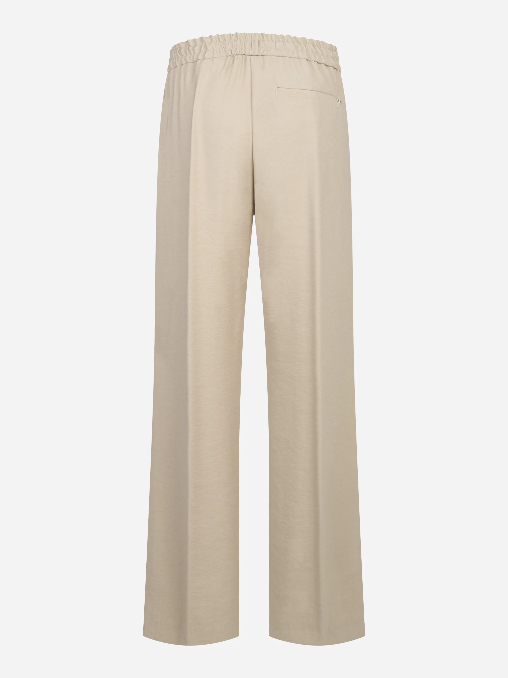 Pantalone jogger Marisol in viscosa beige