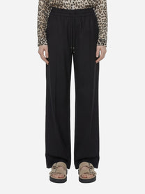 Pantalone jogger Marisol in viscosa nero