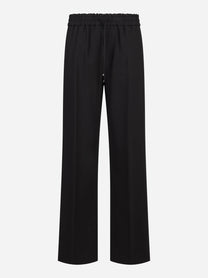 Pantalone jogger Marisol in viscosa nero