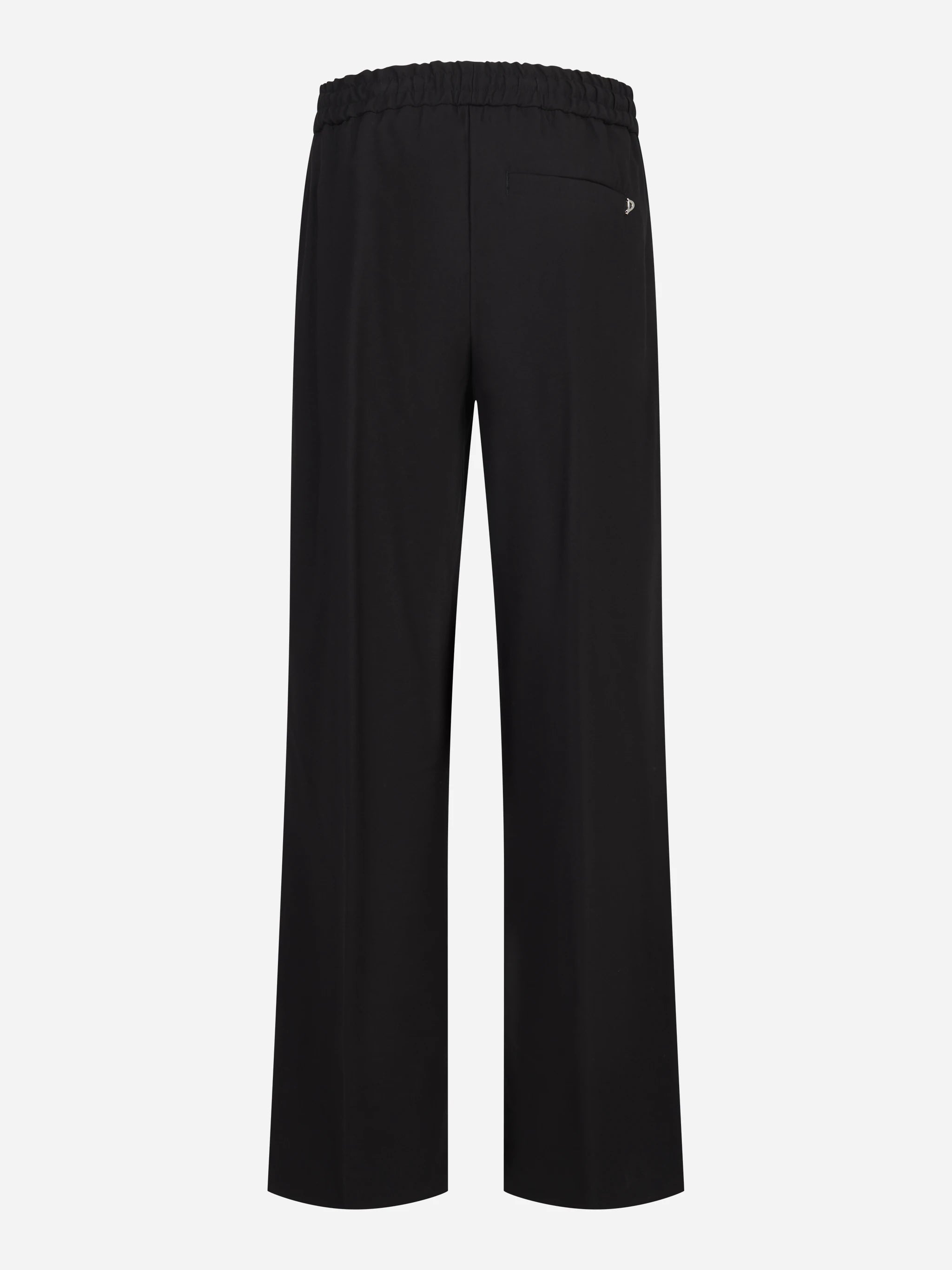 Pantalone jogger Marisol in viscosa nero