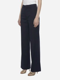 Pantalone Janice in lana stretch blu