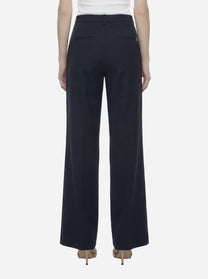 Pantalone Janice in lana stretch blu
