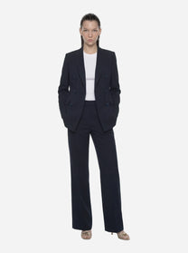 Pantalone Janice in lana stretch blu