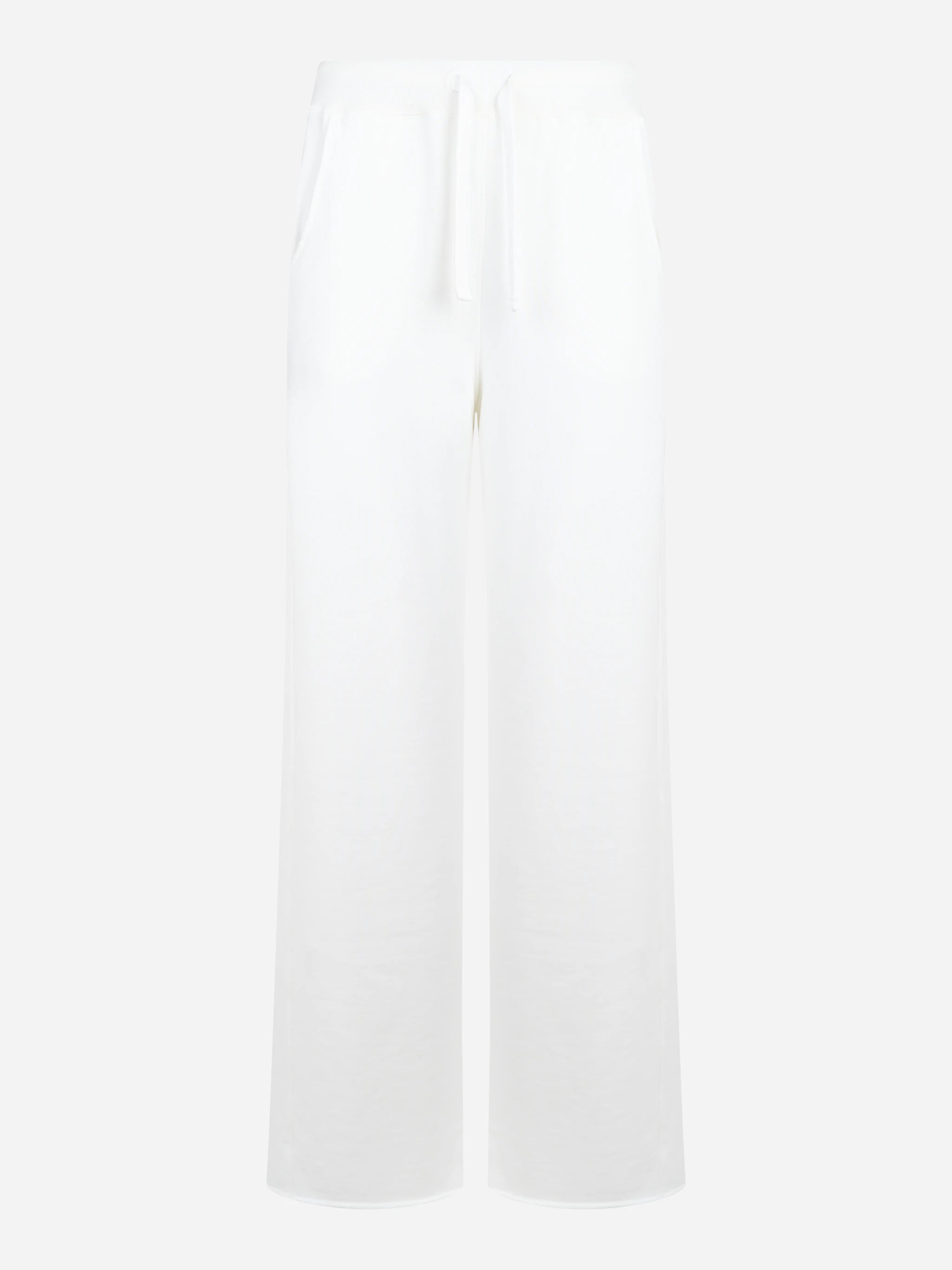 Pantalone jogging in jersey bianco