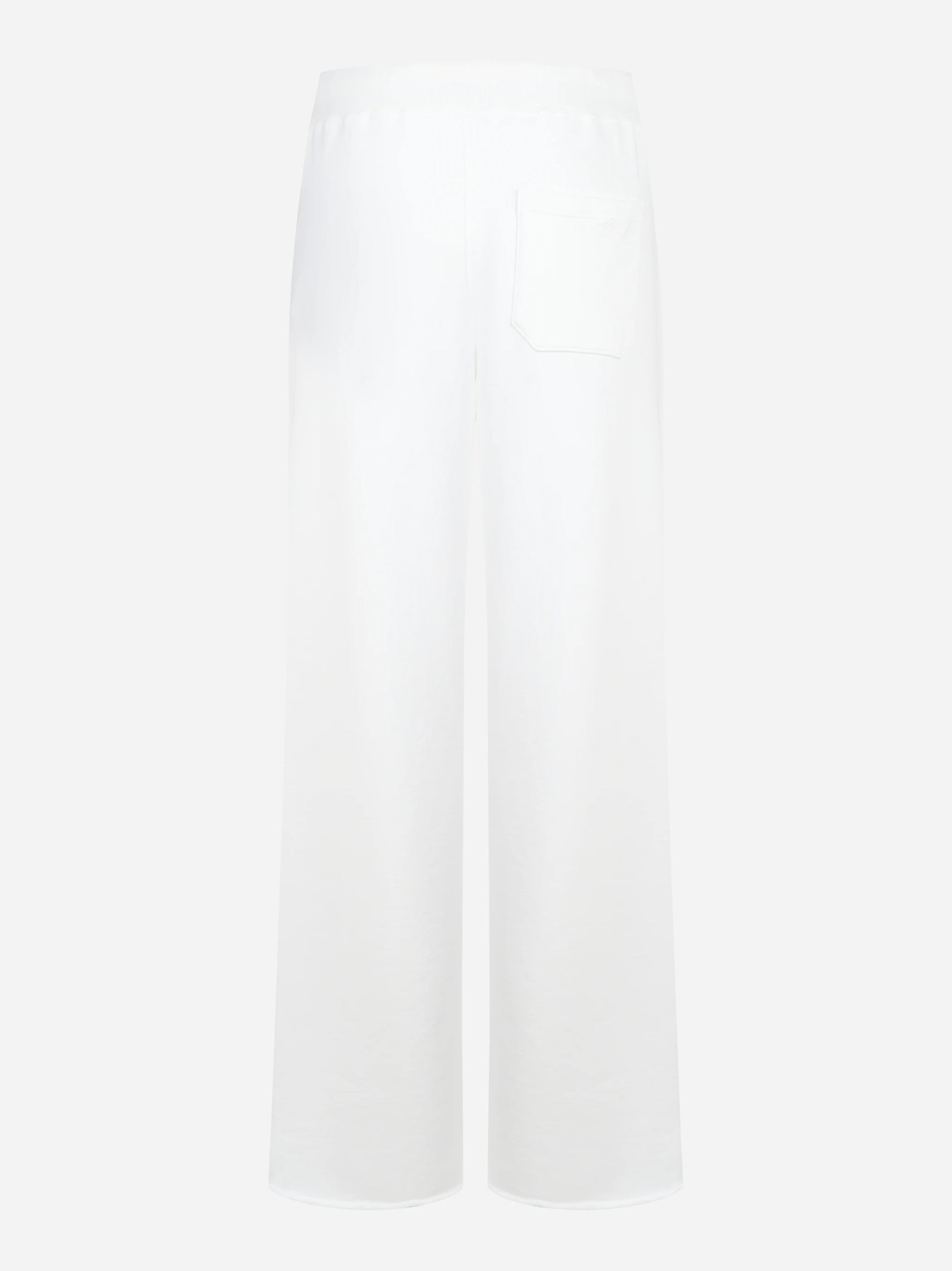 Pantalone jogging in jersey bianco