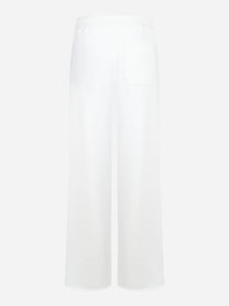 Pantalone jogging in jersey bianco