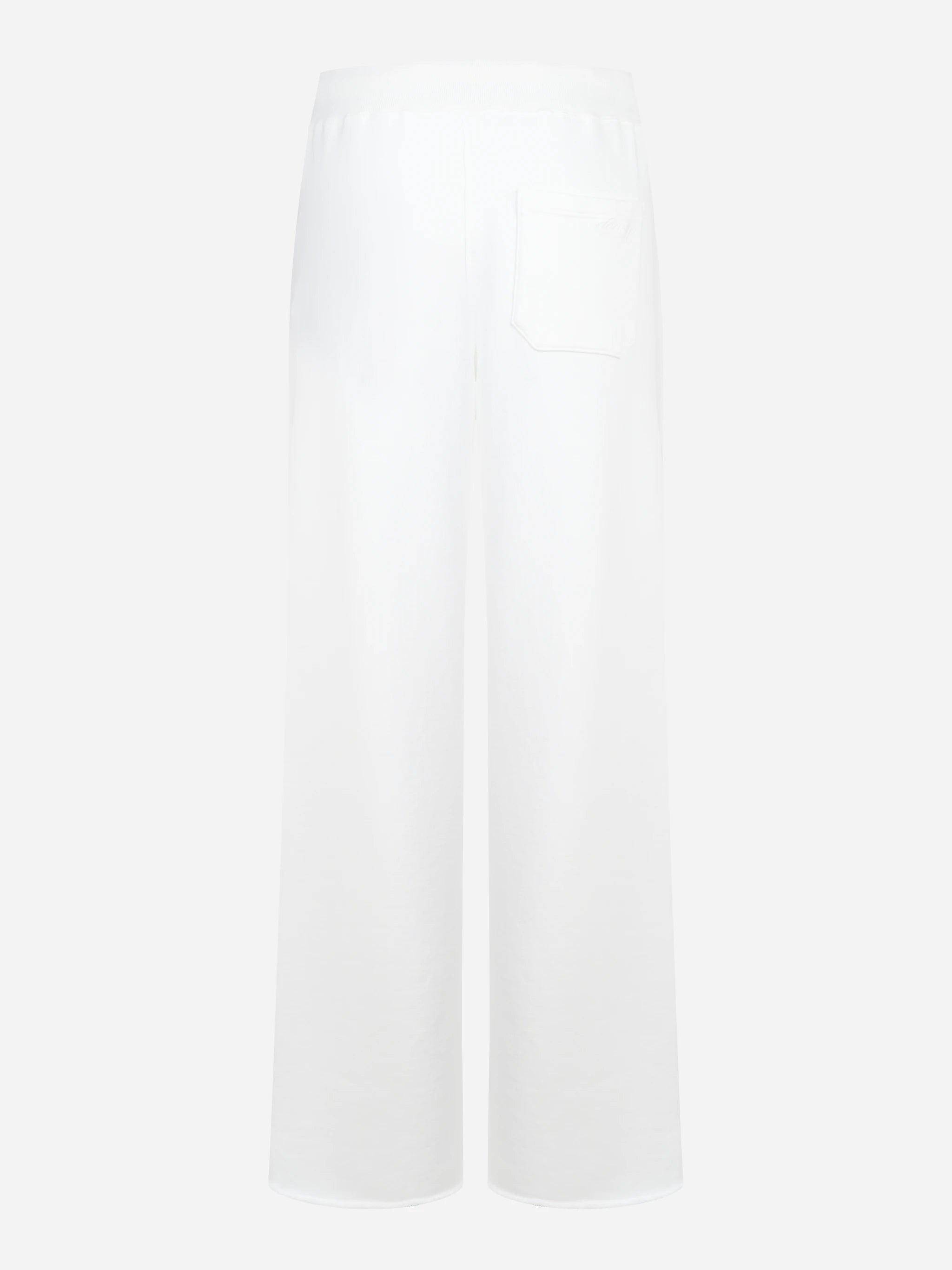 Pantalone jogging in jersey bianco