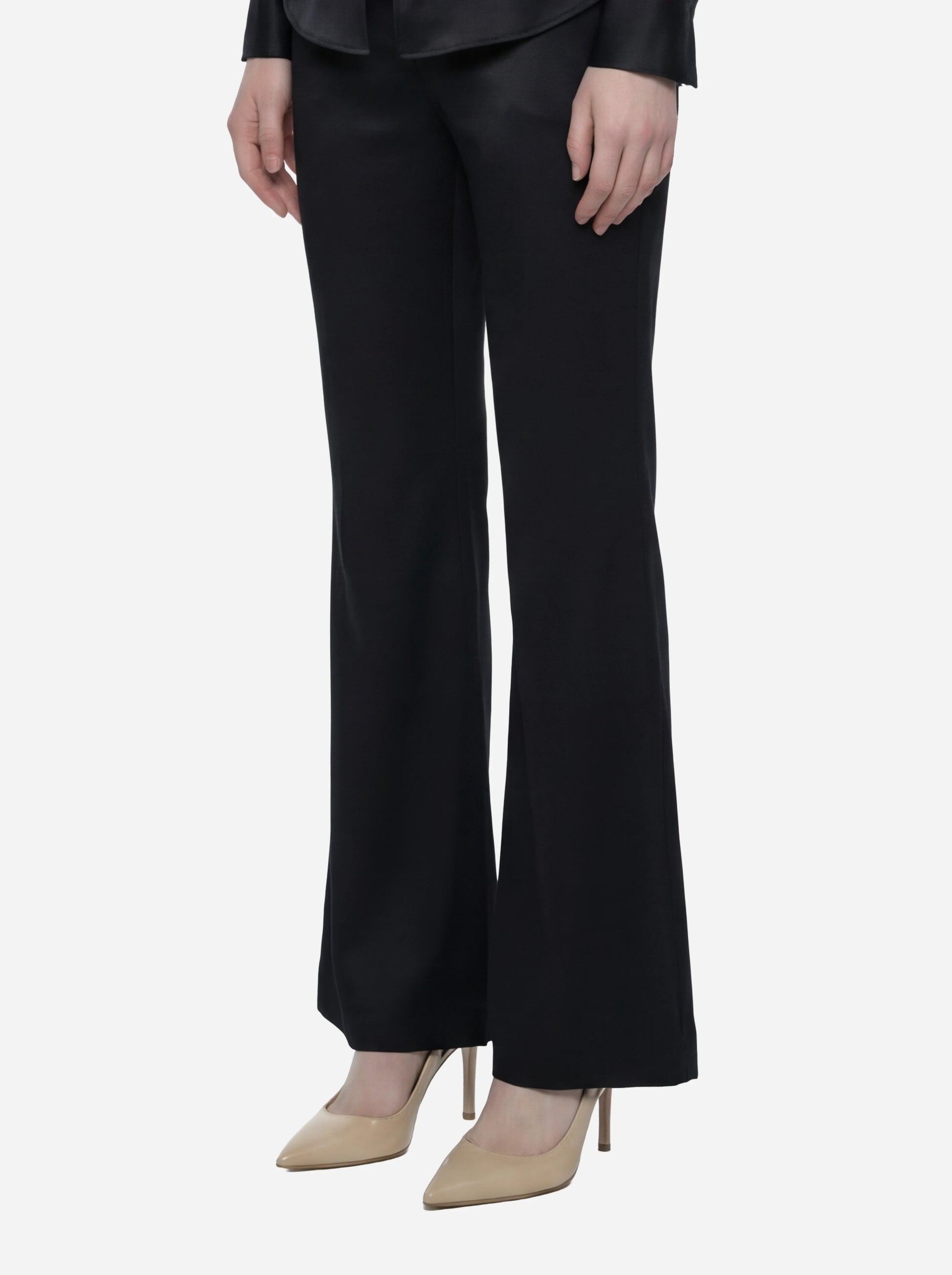 Pantaloni Matilda skinny bootcut nero