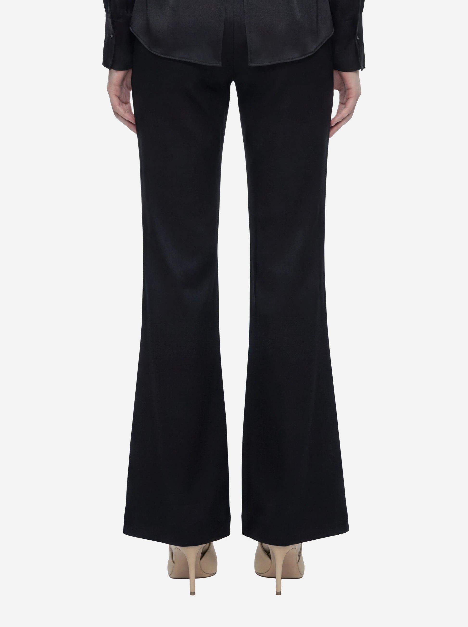 Pantaloni Matilda skinny bootcut nero