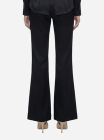 Pantaloni Matilda skinny bootcut nero