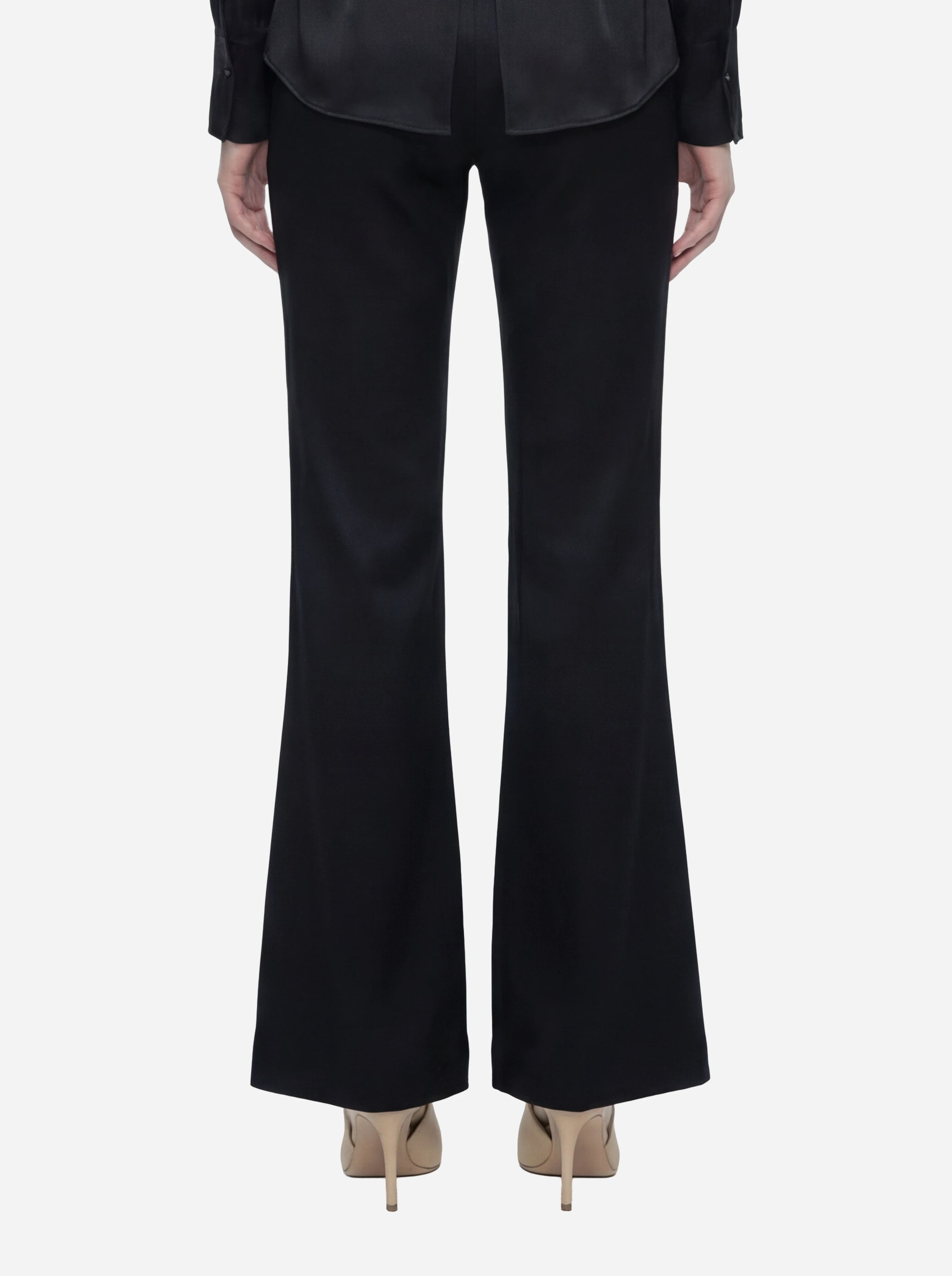 Pantaloni Matilda skinny bootcut nero