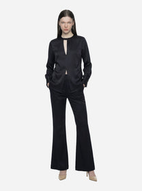 Pantaloni Matilda skinny bootcut nero