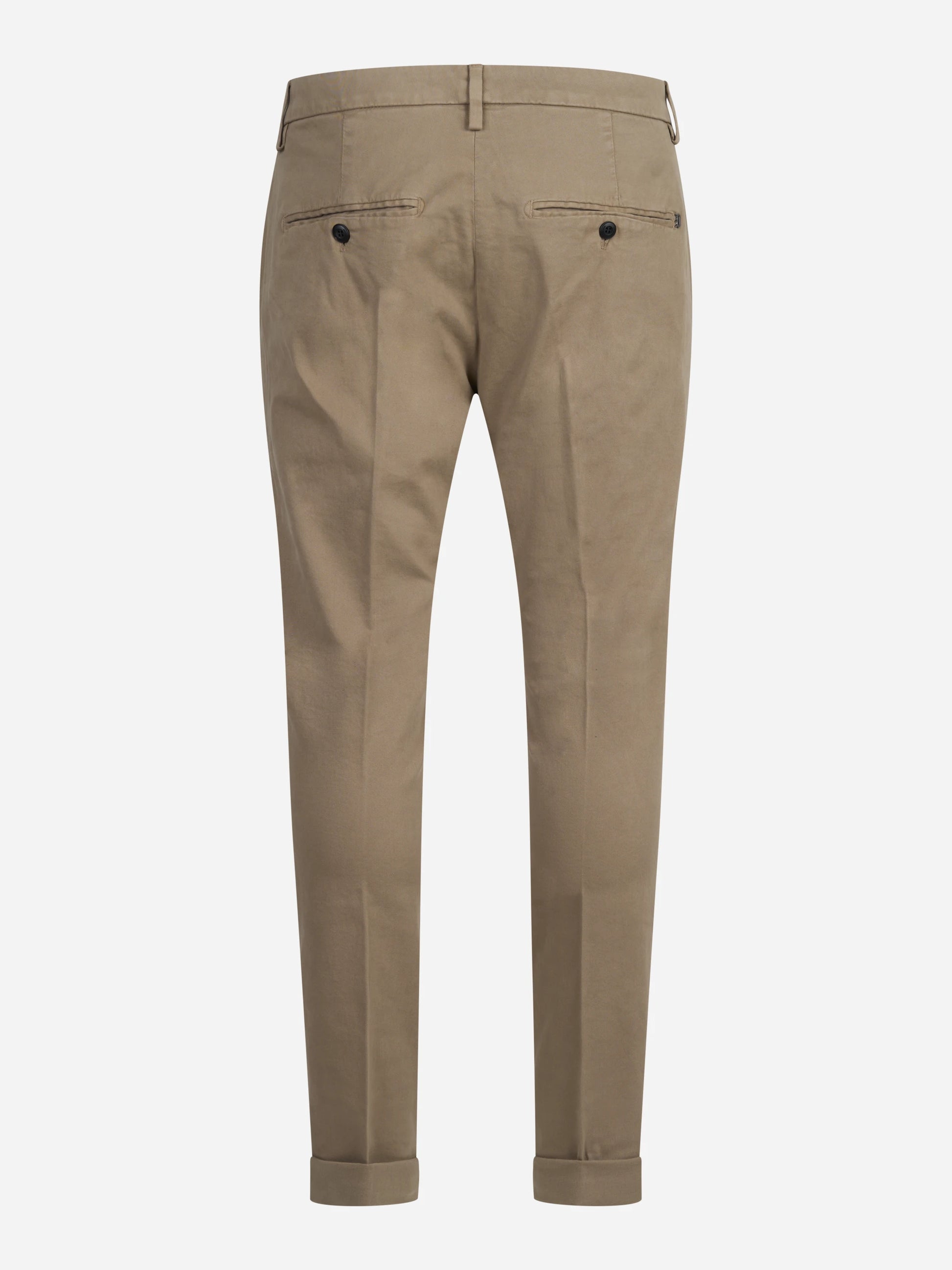 Pantalone Gaubert slim fit in cotone beige - vista posteriore