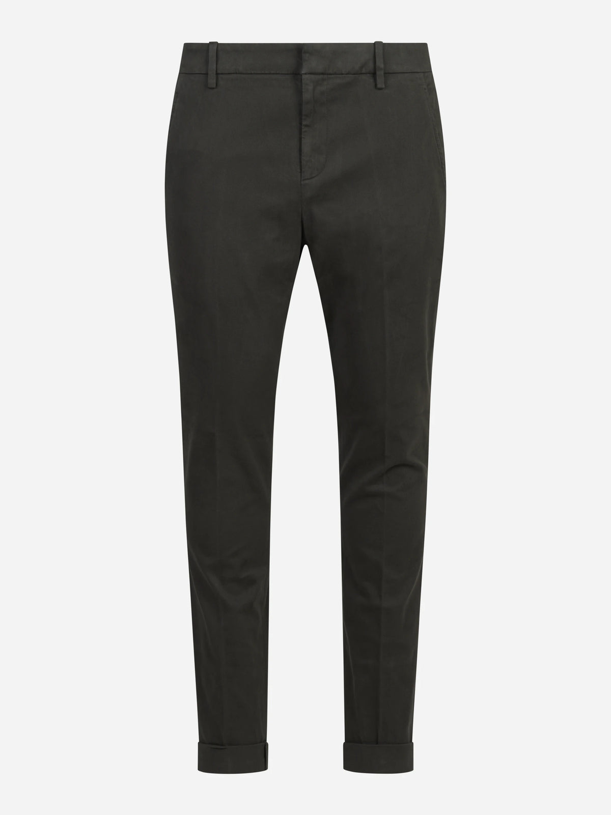 Pantalone Gaubert slim fit in cotone verde - vista frontale