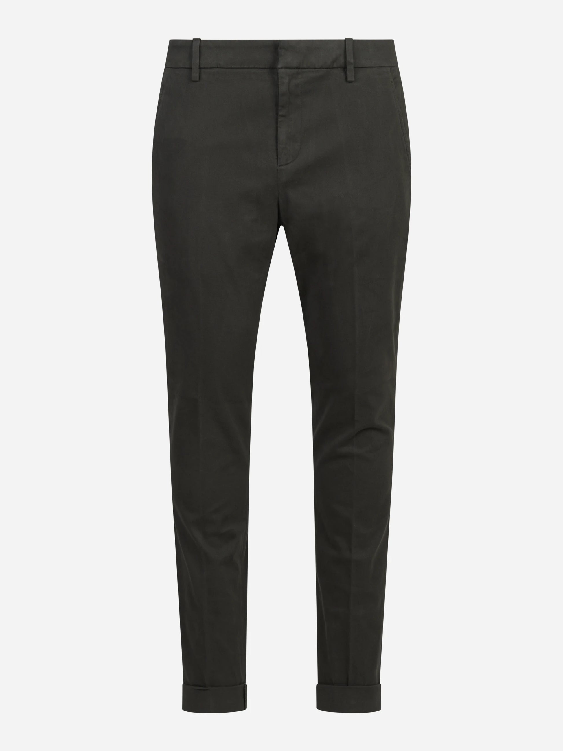 Pantalone Gaubert slim fit in cotone verde - vista frontale