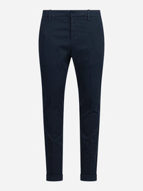 Pantalone Gaubert slim fit in cotone blu - vista frontale