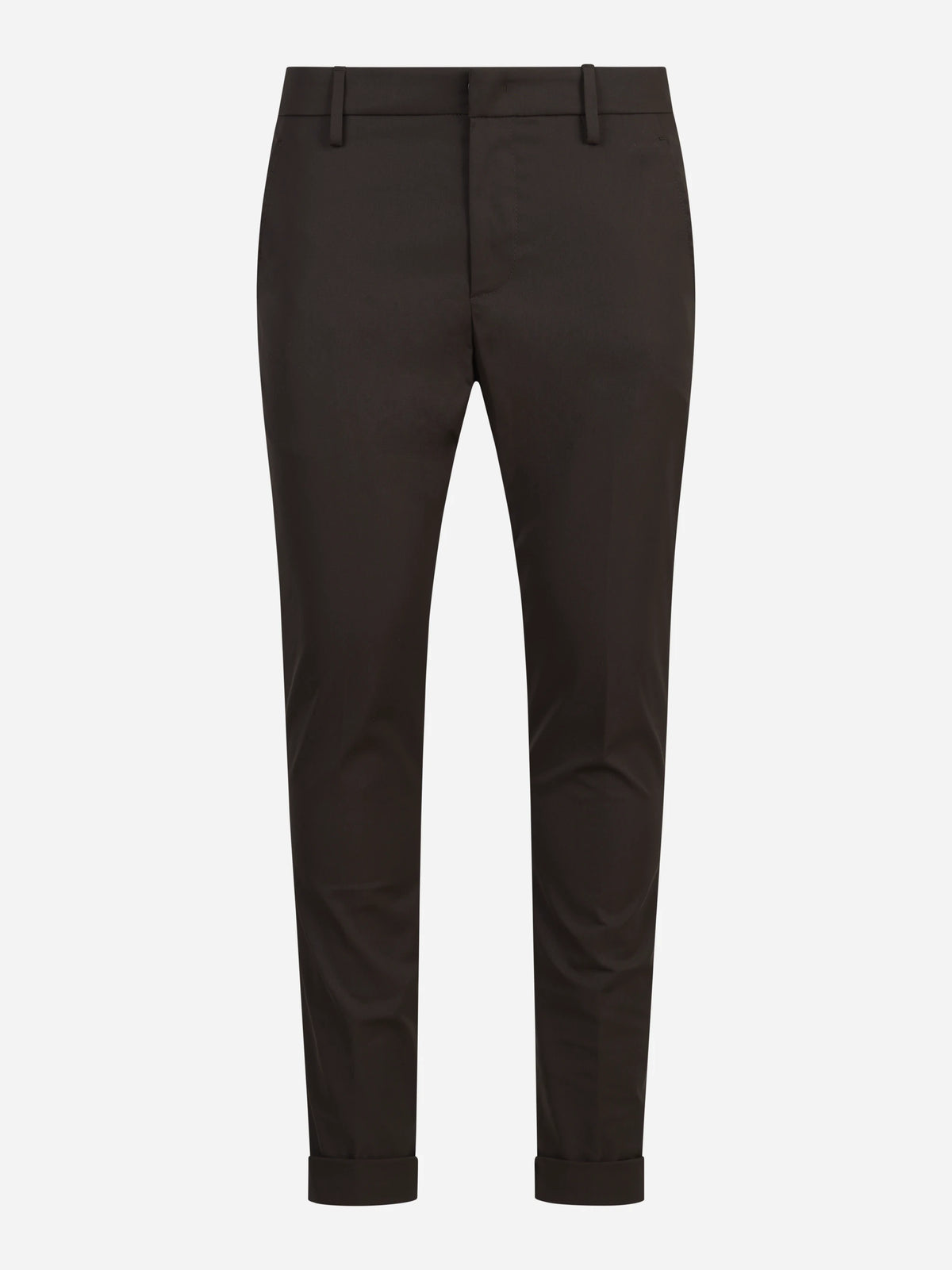 Pantalone Gaubert slim fit marrone - vista frontale