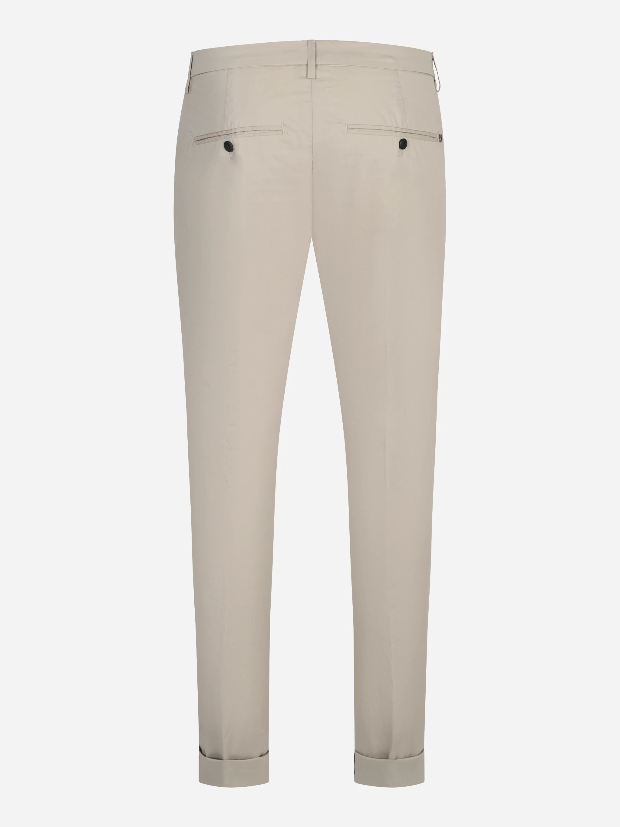 Pantalone slim fit Gaubert in popeline di cotone beige