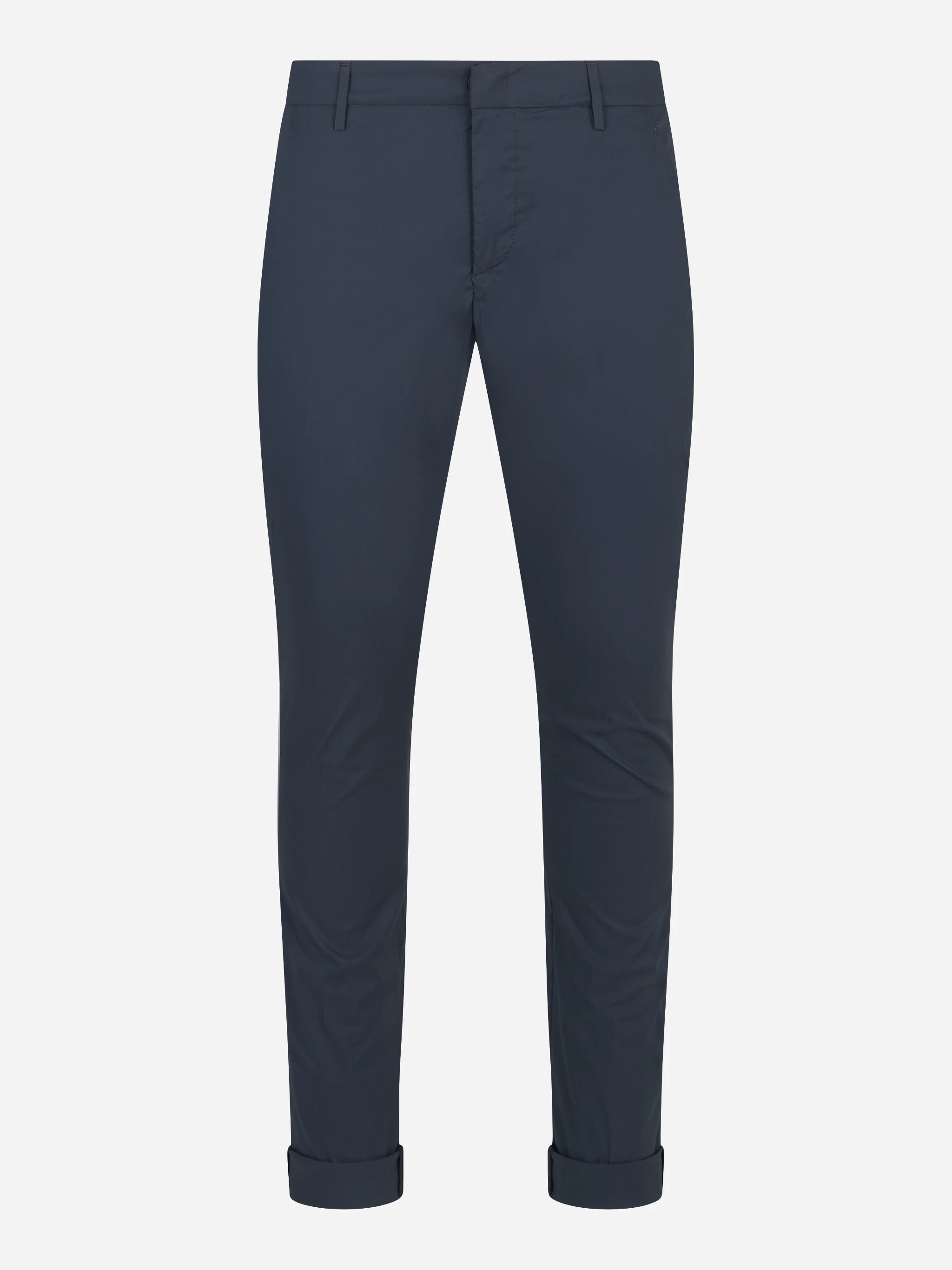 Pantalone slim fit Gaubert in popeline di cotone blu