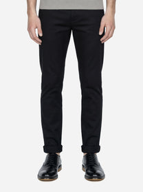 Pantalone slim fit Gaubert in popeline di cotone nero