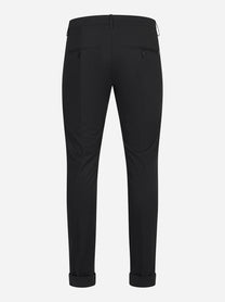 Pantalone slim fit Gaubert in popeline di cotone nero