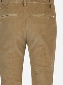 Pantaloni Eleanor regular fit in velluto beige - dettaglio prodotto