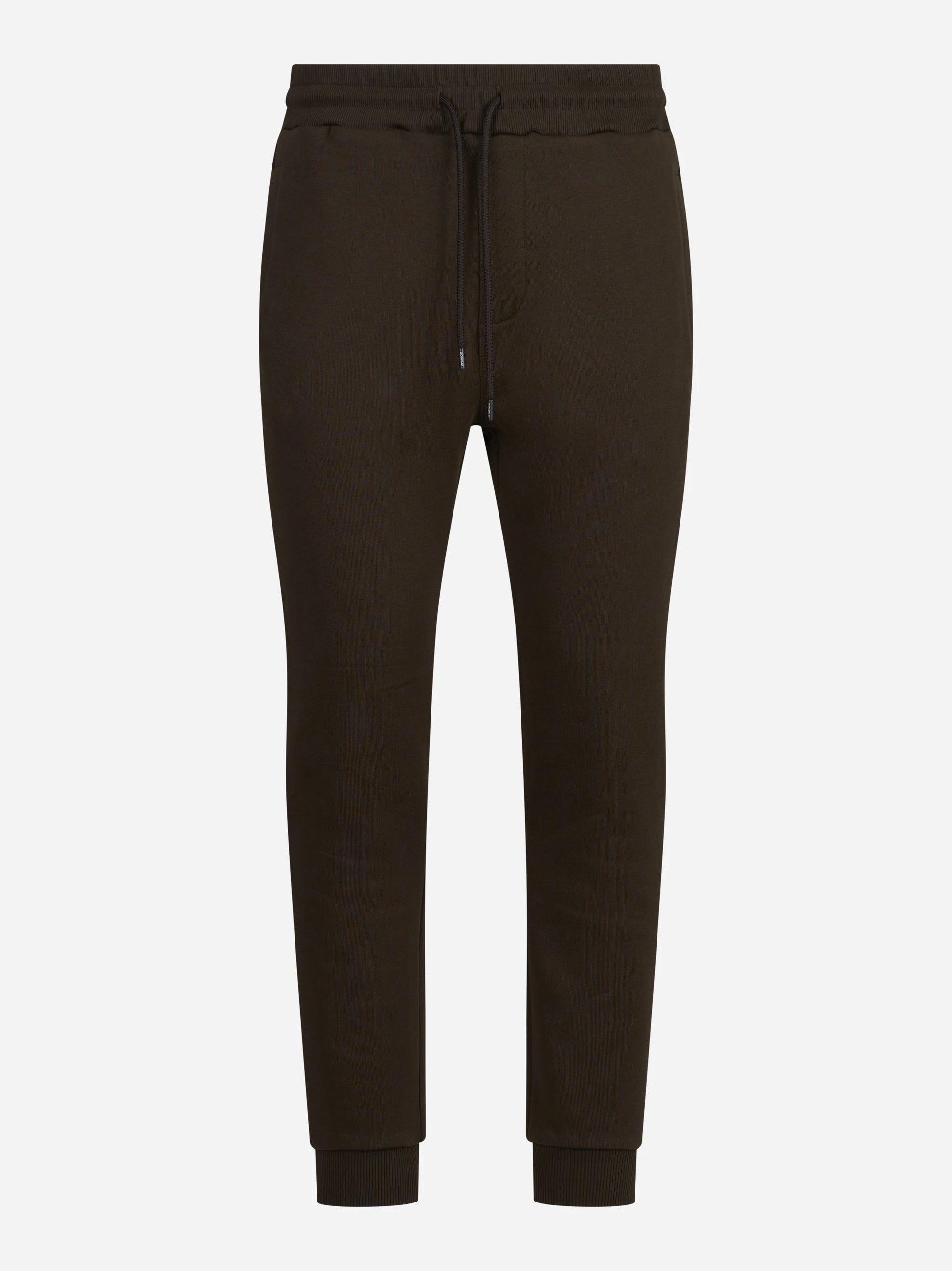 Pantaloni jogging in felpa marroni - vista frontale