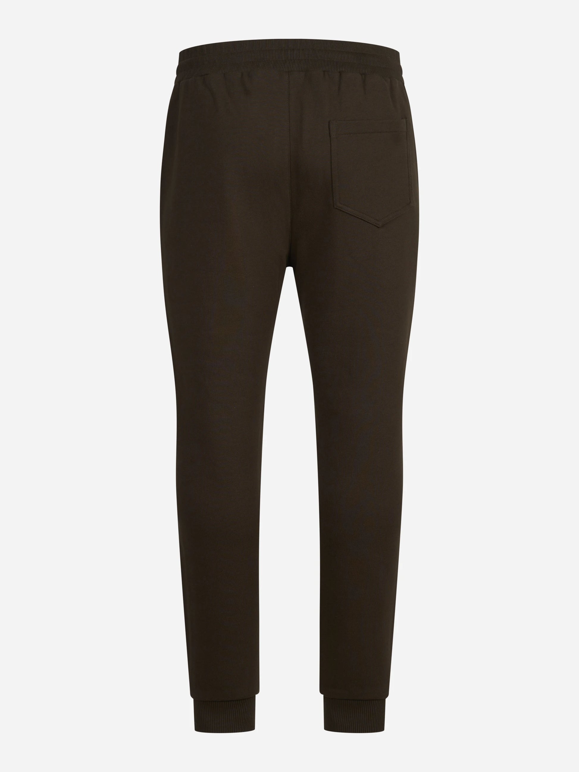 Pantaloni jogging in felpa marroni - vista posteriore