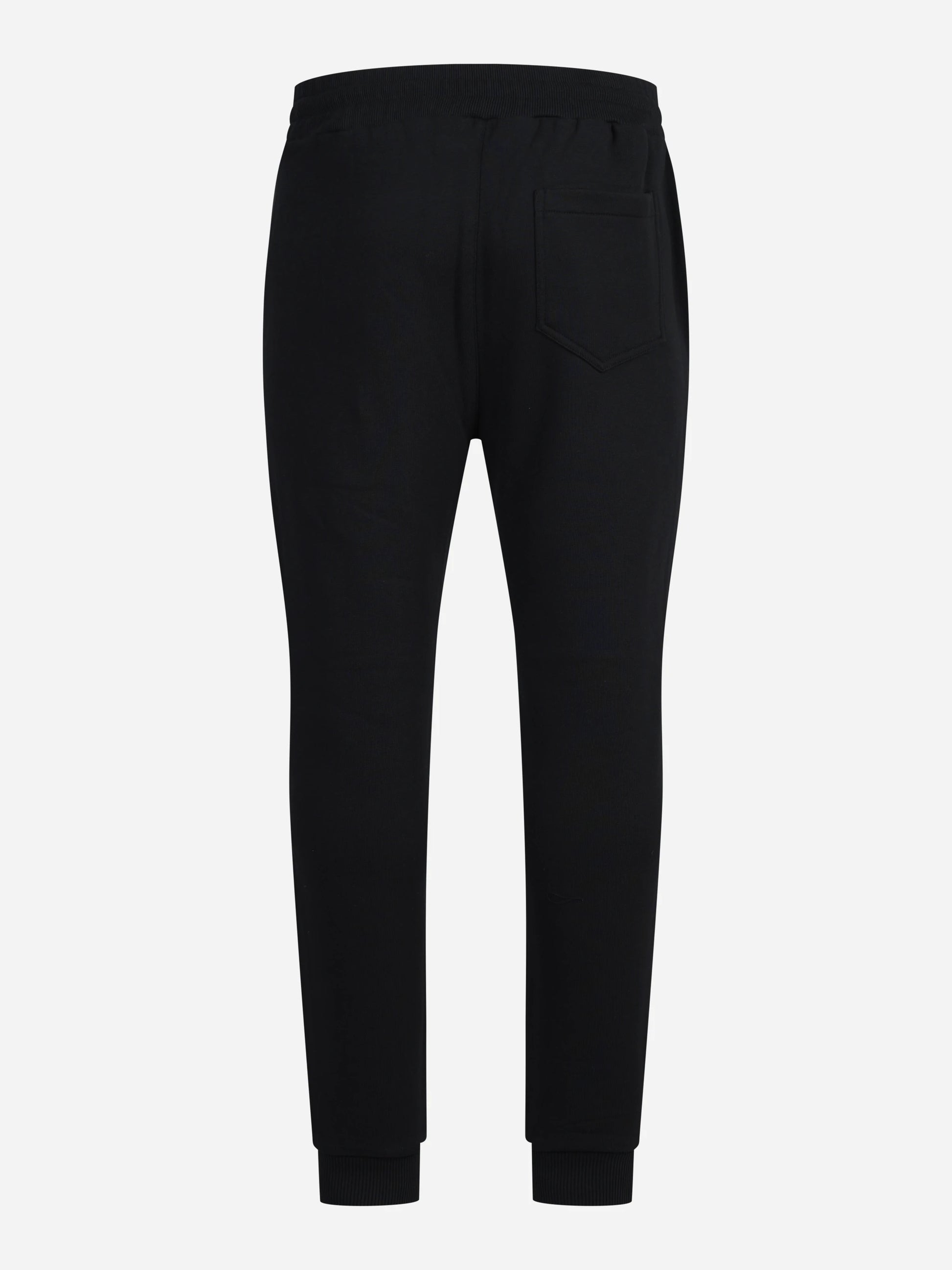 Pantaloni jogging in felpa neri - vista posteriore