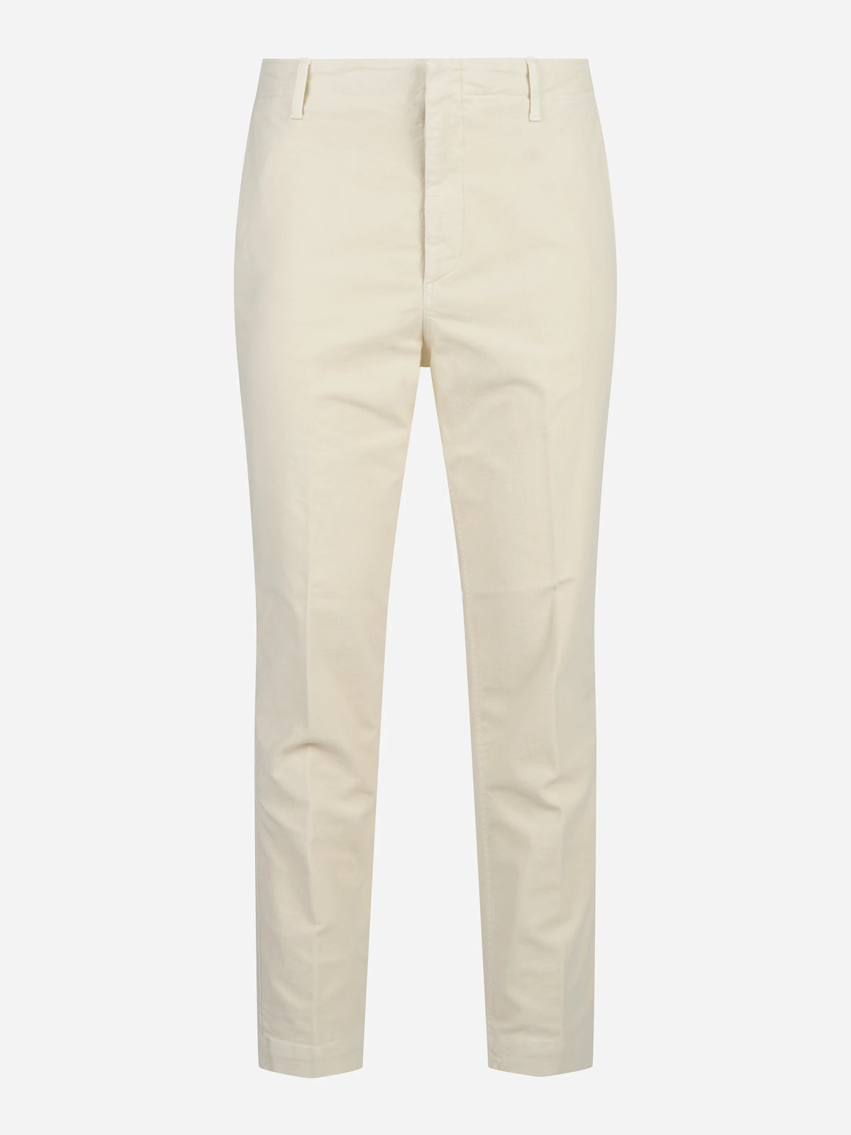 Pantalone Zyan carrot bianco - vista frontale