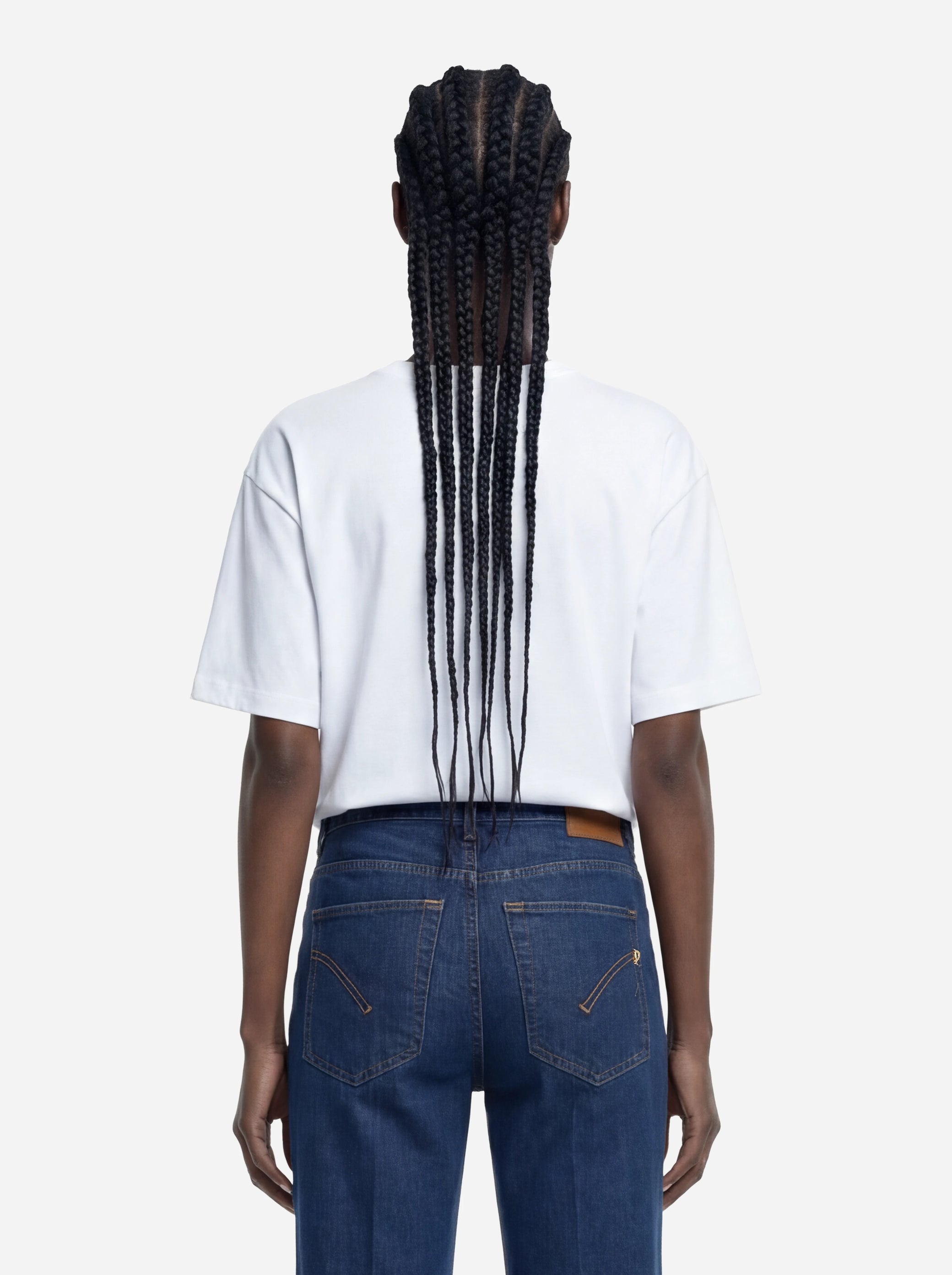 T-shirt girocollo con logo bianca