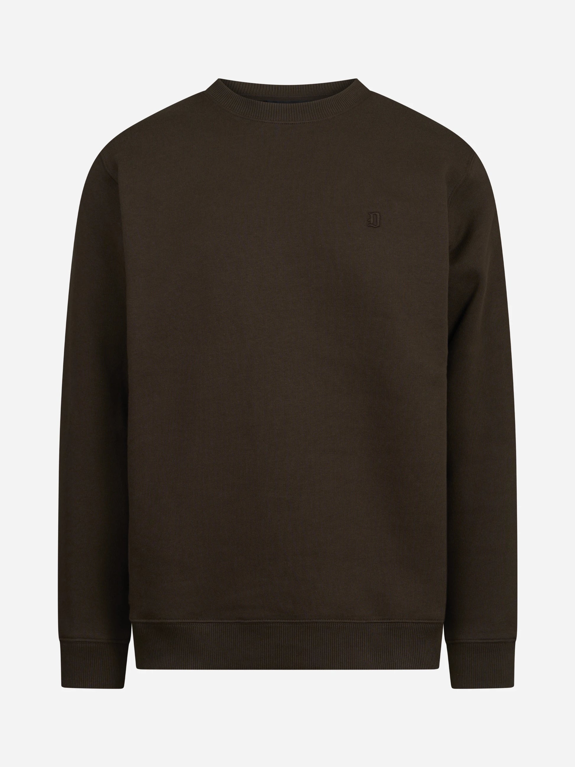 Felpa girocollo regular-fit marrone DONDUP – immagine 1 di 3