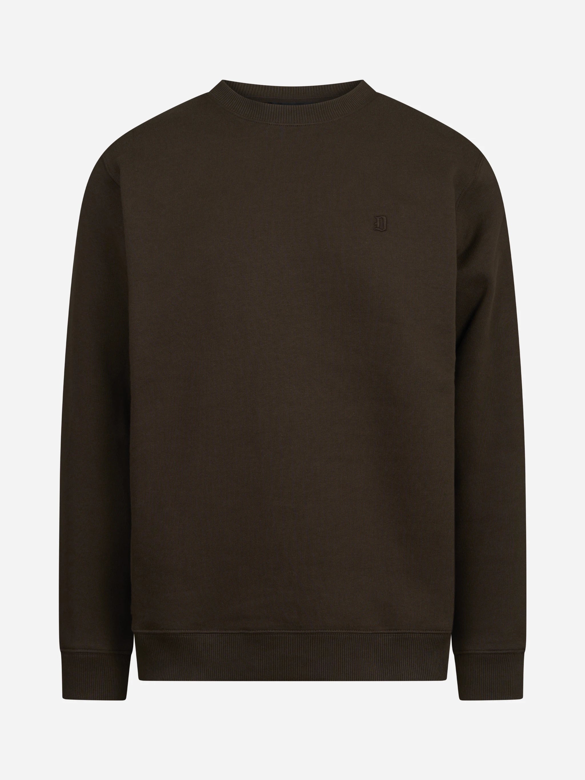 Felpa girocollo regular-fit marrone DONDUP – immagine 1 di 3