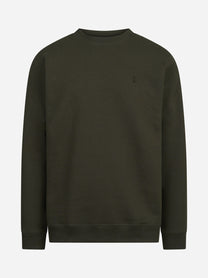 Felpa girocollo regular-fit verde DONDUP – immagine 1 di 3