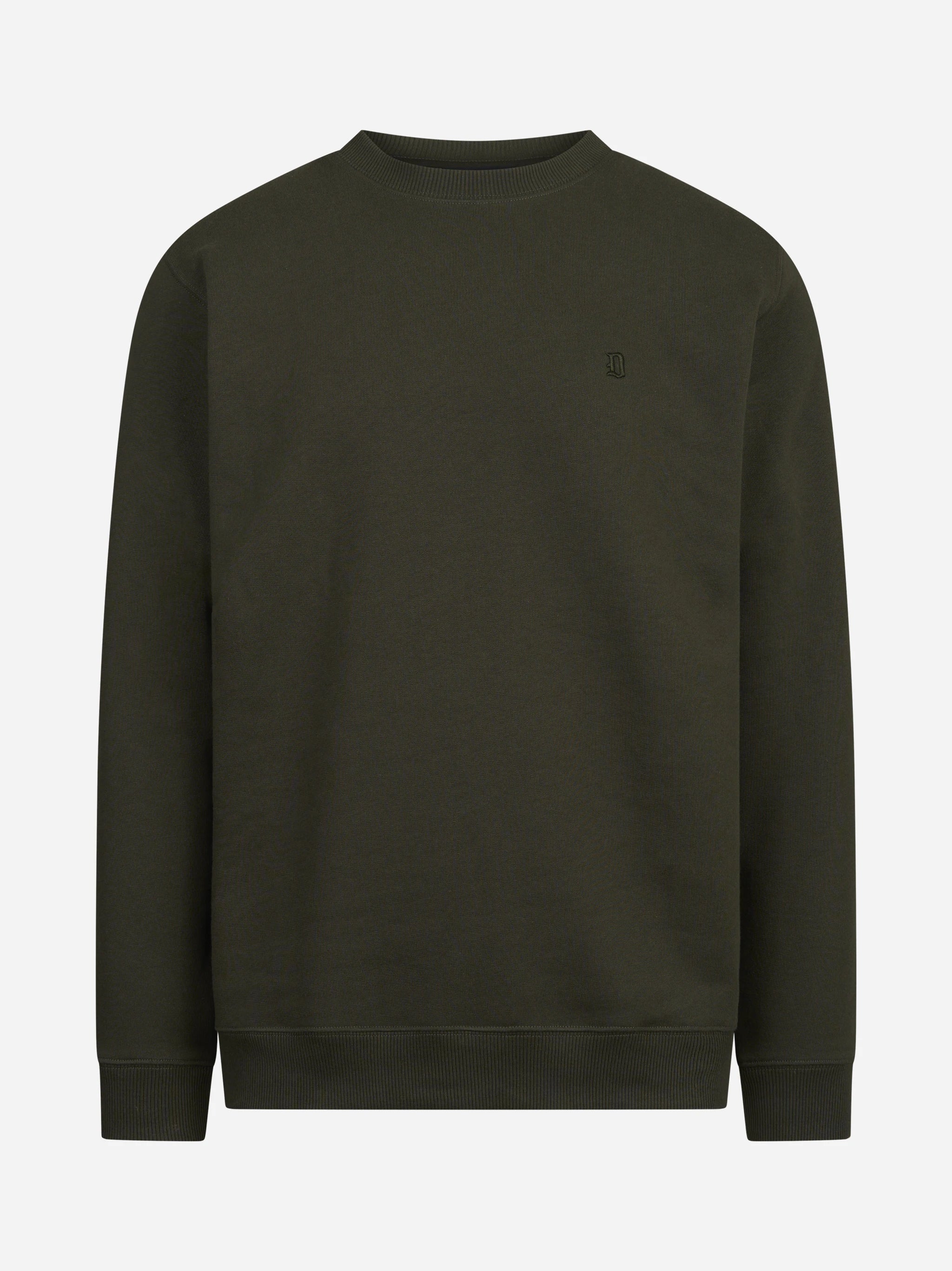 Felpa girocollo regular-fit verde DONDUP – immagine 1 di 3